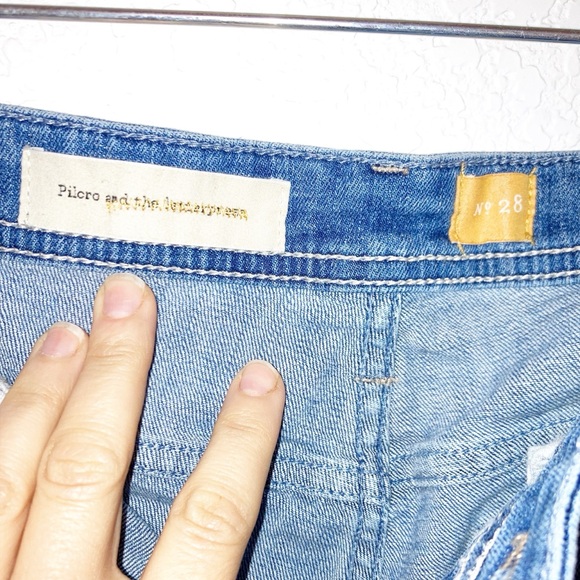 ANTHROPOLOGIE x PILCRO Denim 5.5” inseam shorts mildly distressed SZ: 28 - Picture 4 of 11